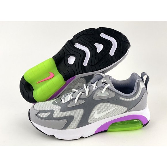 Nike Air Max 200 Gray Purple Women's Size 8 Sneakers Shoes Platinum AT6175-002 - Picture 2 of 12